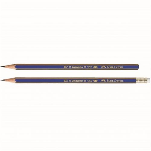 Creion grafit cu guma GoldFaber 1221 Faber Castell HB 