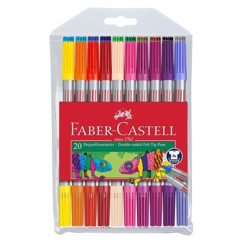 Carioca 2 capete 20 culori/set Faber Castell 