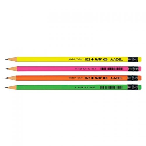 Creion grafit hb cu guma fluorescent Adel