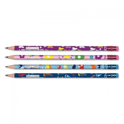 Creion grafit cu guma HB kids Adel
