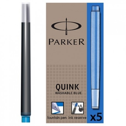 Patron cerneala Parker, albastru deschis, 5 buc/set