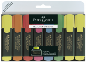 Textmarker Faber Castell 1548 8 culori/set