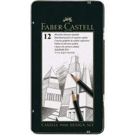 Creioane grafit design Castell 9000 12 buc/set Faber Castell