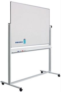 Whiteboard magnetic EXTRA rotativ pe stand metalic cu 2 fete 120 x 180 cm