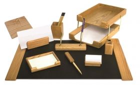 Set birou 10 piese din lemn, Forpus