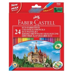 Creioane colorate 24 culori/set Faber Castell 