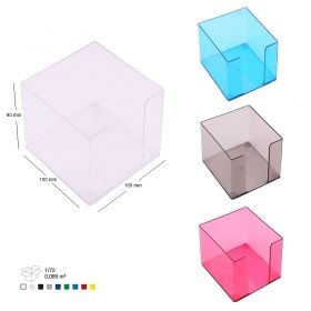 Suport plastic pentru cub hartie Ark 9 x 9 x 9 cm