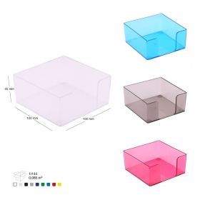 Suport plastic pentru cub hartie Ark 9 x 9 x 5 cm