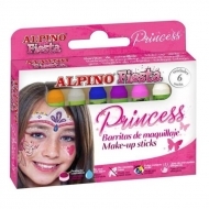 Creioane machiaj 6 culori/cutie Alpino Princess