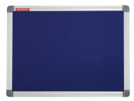 Panou textil albastru 100 x 150 cm rama aluminiu Memoboards