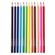Creioane colorate triunghiulare 12 culori/set Eco Kores