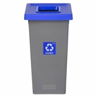 Cos plastic reciclare selectiva, capacitate 53l, PLAFOR Fit