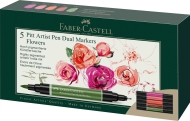 Pitt Artist Pen Dual marker 5 buc/set FLOWERS Faber Castell
