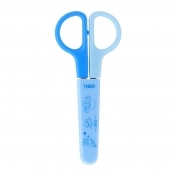 Foarfeca scolara 12 cm cu protectie plastic Deli