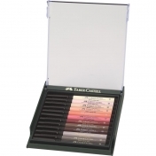 Marker varf tip pensula 12 buc/cutie tonurile pielii Faber Castell