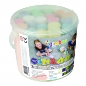 Creta colorata XXL pentru desen pe asfalt 20 buc/galeata GIMBOO