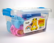 Plastilină "play dough" în cutie plastic cu mâner, 24 culori și acesorii modelat, No.8838
