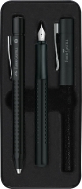 Set cadou stilou + pix Grip 2011 Faber Castell negru