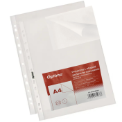 Mapa protectie document A4, 180 microni, tip "L" Optima 50 buc/set - cristal