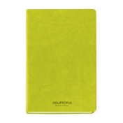 Caiet A5, 192 file, 80 g/mp, coperta soft-touch verde, Aurora Capri - dictando