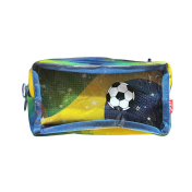 Penar cu fermoar ZIPIT Half & Half 2 compartimente - Brazil Soccer