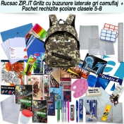 Rucsac ZIP..IT Grillz + Pachet rechizite clasele 5 - 8 