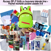 Rucsac ZIP..IT Grillz + Pachet rechizite clasele 5 - 8 