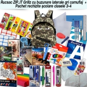 Rucsac ZIP..IT Grillz + Pachet rechizite clasele 3 - 4
