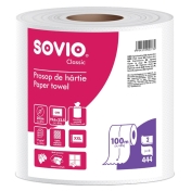 Prosop hartie, 2 straturi, 100 ml/rola, 444 foi, Sovio