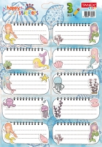Etichete scolare 30 buc/set MERMAIDS TLS-828 Tanex
