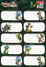 Etichete scolare 30 buc/set DINO TLS-801 Tanex