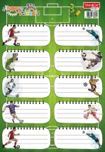 Etichete scolare 30 buc/set FOTBAL TLS-804 Tanex
