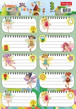 Etichete scolare 30 buc/set FAIRIES TLS-819 Tanex