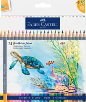 Creioane colorate Aquarelle 24 culori/set GoldFaber Tropica Collection Faber Castell
