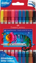 Carioca glitter 2 capete 10 culori/set Faber Castell 