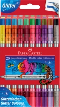 Carioca glitter 2 capete 20 culori/set Faber Castell 