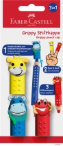 Capapce pentru creioane colorate GRIPPY 3 buc/set Faber Castell