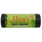 Saci menaj rezistenti 60 litri,60 x 80 cm,10 buc/rola