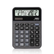 Calculator de birou Deli, 12 digiti, metal, M07