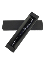 Pix metalic negru cu mina tip cross si accesorii cromate, in cutie carton