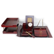 Set birou 10 piese (lemn culoare cires)