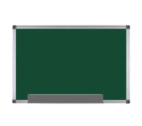Tabla scolara magnetica verde pentru creta cu rama din aluminiu, 120 x 300 cm, Optima