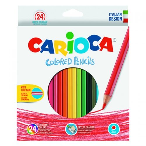 Creioane colorate 24 culori/cutie, CARIOCA
