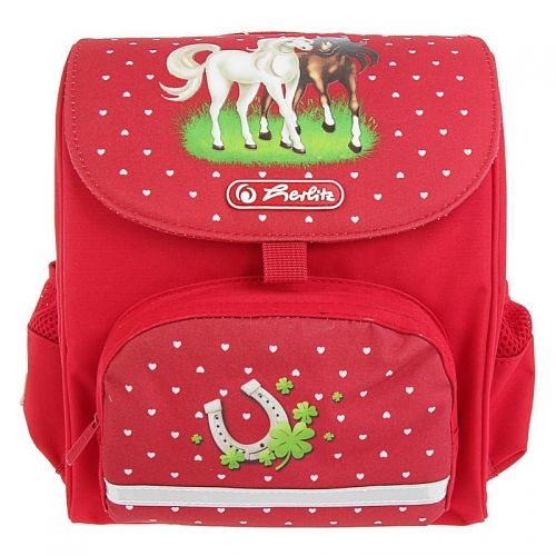 Ghiozdan ergonomic neechipat Herlitz Mini Softbag Horses + CADOU