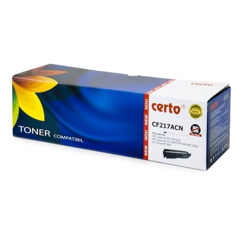 Toner compatibil Certo New CF217A 1,6K HP Laserjet Pro M102A( FARA CHIP)