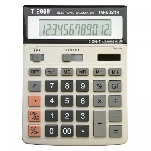 Calculator birou 12 dig T 2000 cu ecran rabatabil  