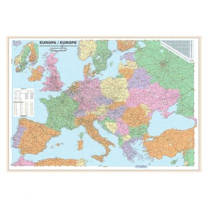 Harta Europa politica si rutiera 140 x 100 cm