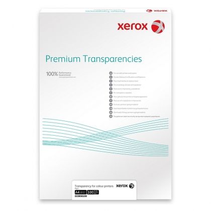 Folie transparenta Xerox A4 laser, tip A, 100 coli/top