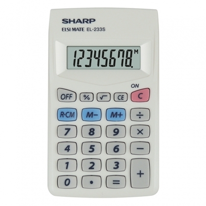 Calculator de buzunar SHARP EL-233S, 8 digiti