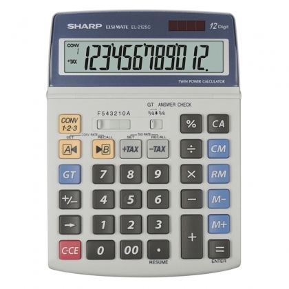 Calculator de birou SHARP EL-2125C, 12 digiti